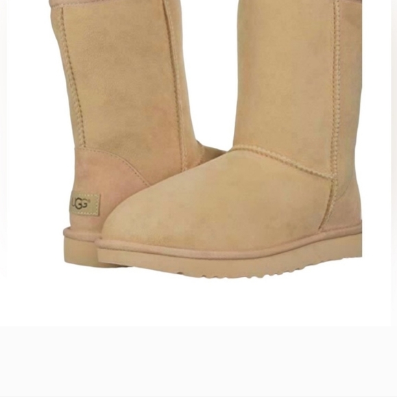 UGG Classic Short II Leather Boots Amberlight 1016223 Women’s Size 6 - Picture 2 of 4